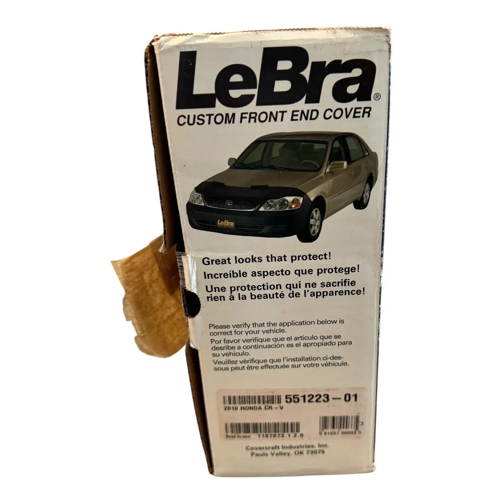 Lebra Custom Front End‎ Mask Cover Bra Fits HONDA CR-V 2010 Black Covercraft